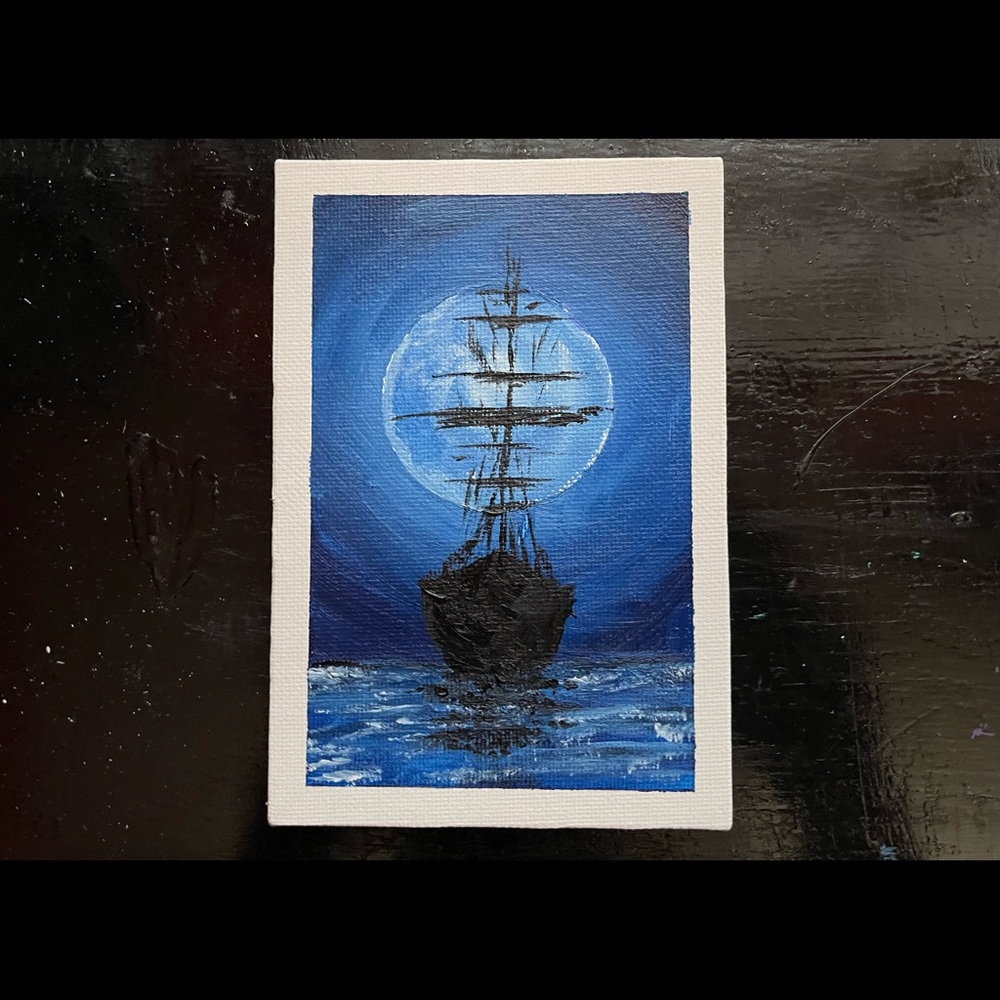 Ship painting by Ryanchristyarts
